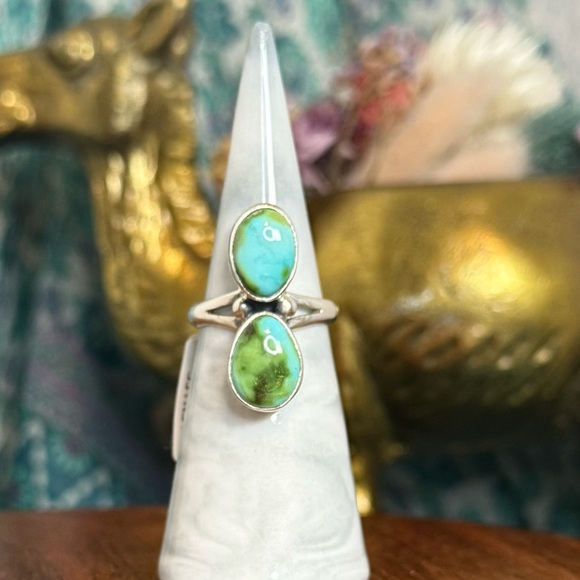 NWT Allen Lee Navajo Handmade SS Sonoran Gold Turquoise - Picture 5 of 10